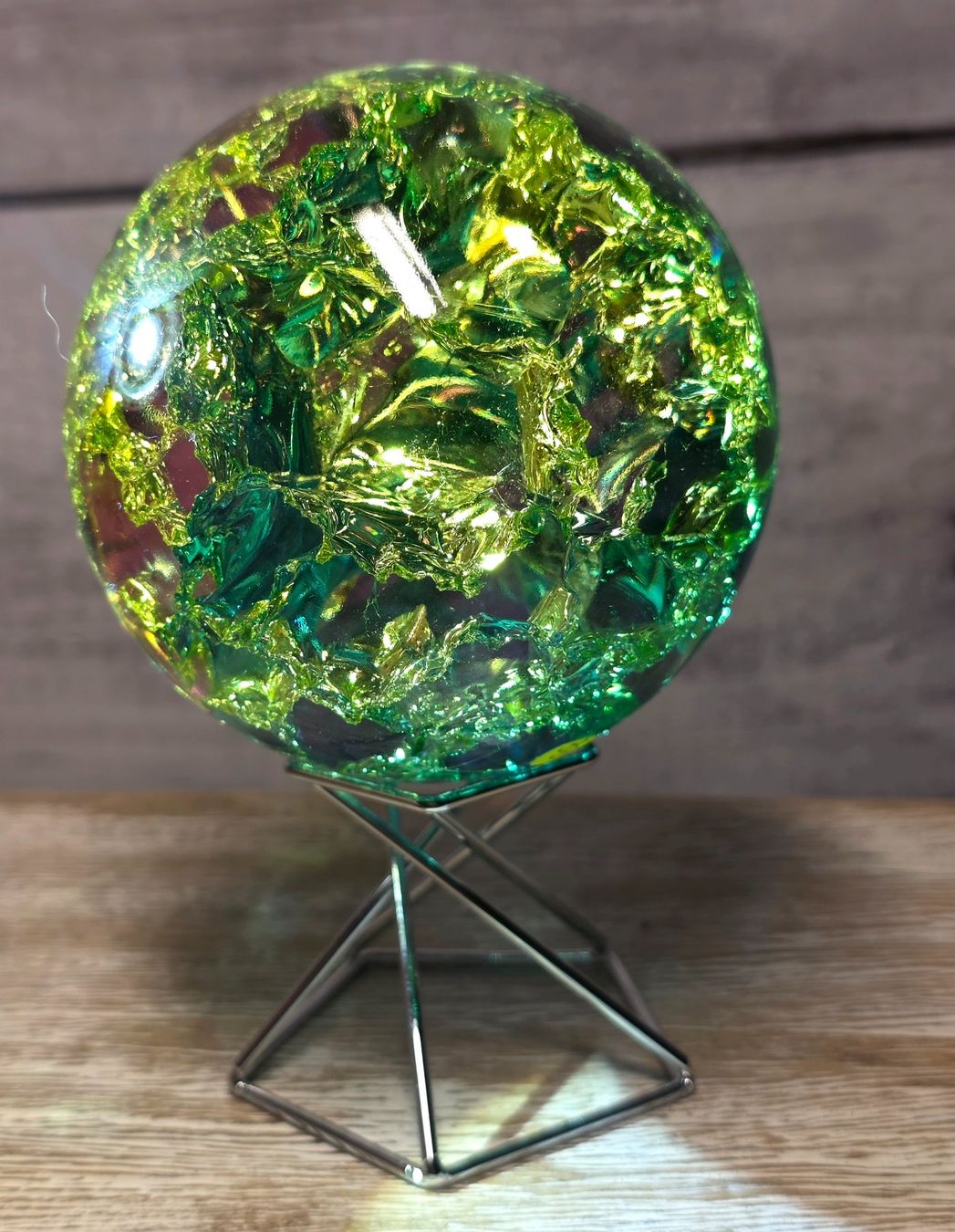 Bicchieri: Regenbogen Crackle Glaskugel 665g – Nuovo e nell'imballaggio originale da Matzingen venduto da Shay_Crystalz 1