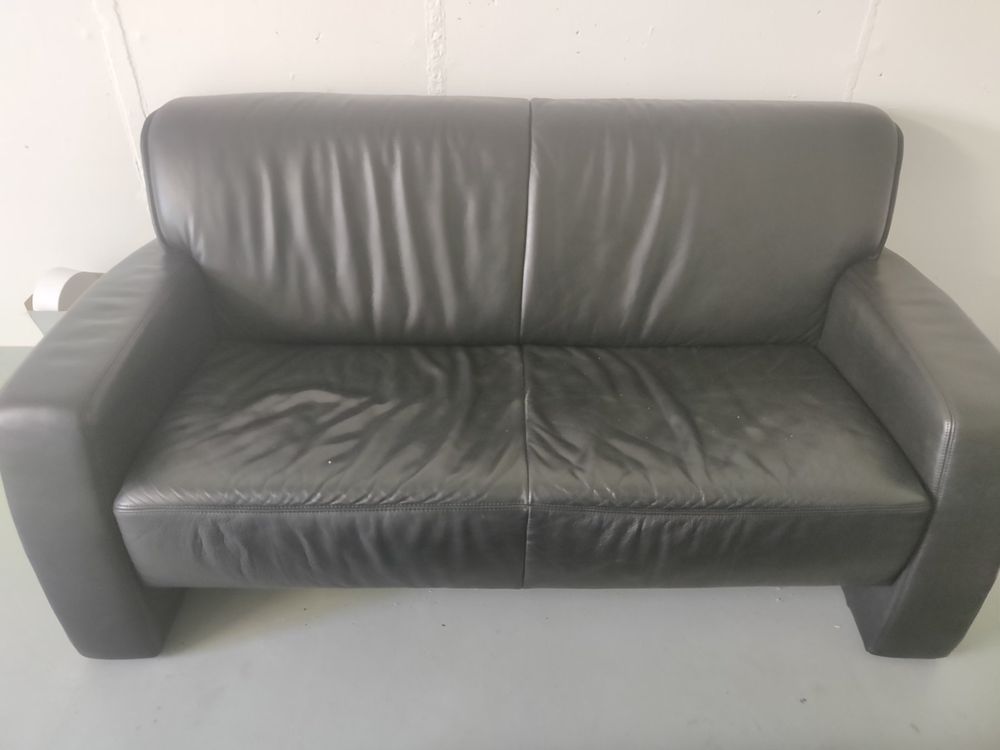 2.5er Sofa "Koinor", echtes Leder, ab 1 Franken Kaufen auf Ricardo