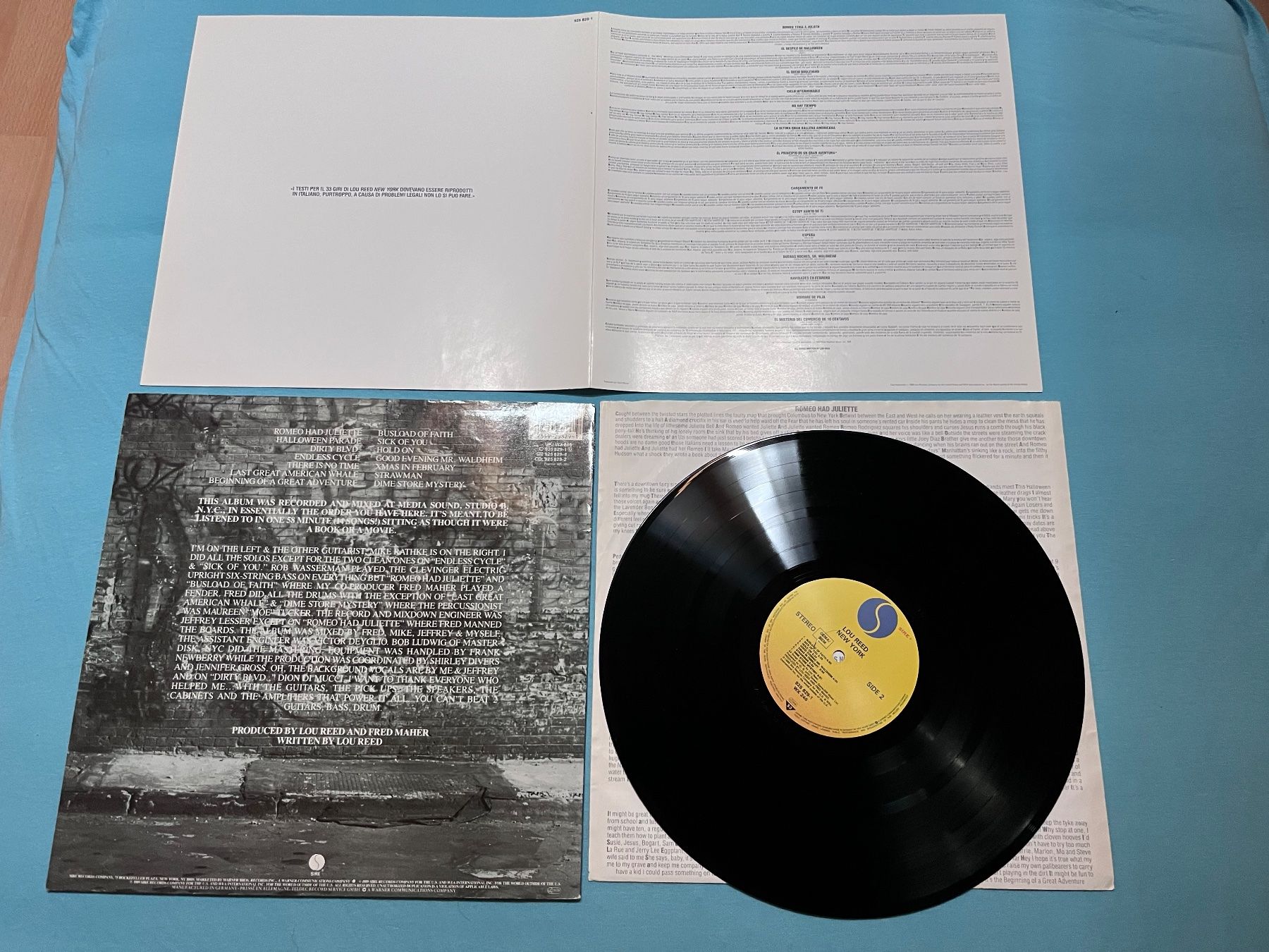 Schallplatten: Lou Reed - New York mit Textbeilage – Gebraucht aus Giebenach von Wurlitzer70 1