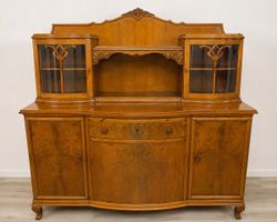 Antikes Holzbuffet / Vitrinenschrank – schönes Vintage Möbel
