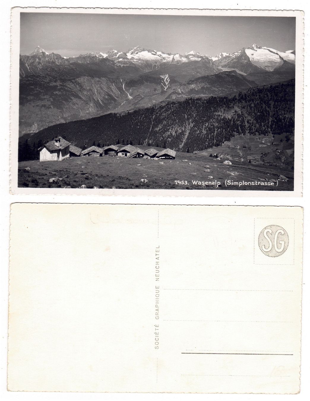 Cartoline postali: Wasenalp (Route du Simplon) – Usato da La Tour-de-Peilz venduto da amjust