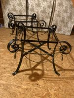 Piètement table basse fer forgé noir avec plateau en verre