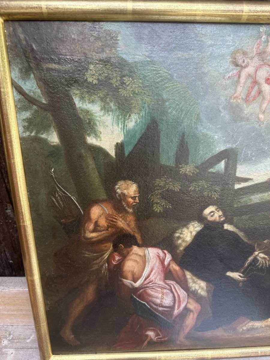 Tableaux: Wandbild Ölbild Christlich Rahmen  – D'occasion à Villmergen par Bezdupe 2