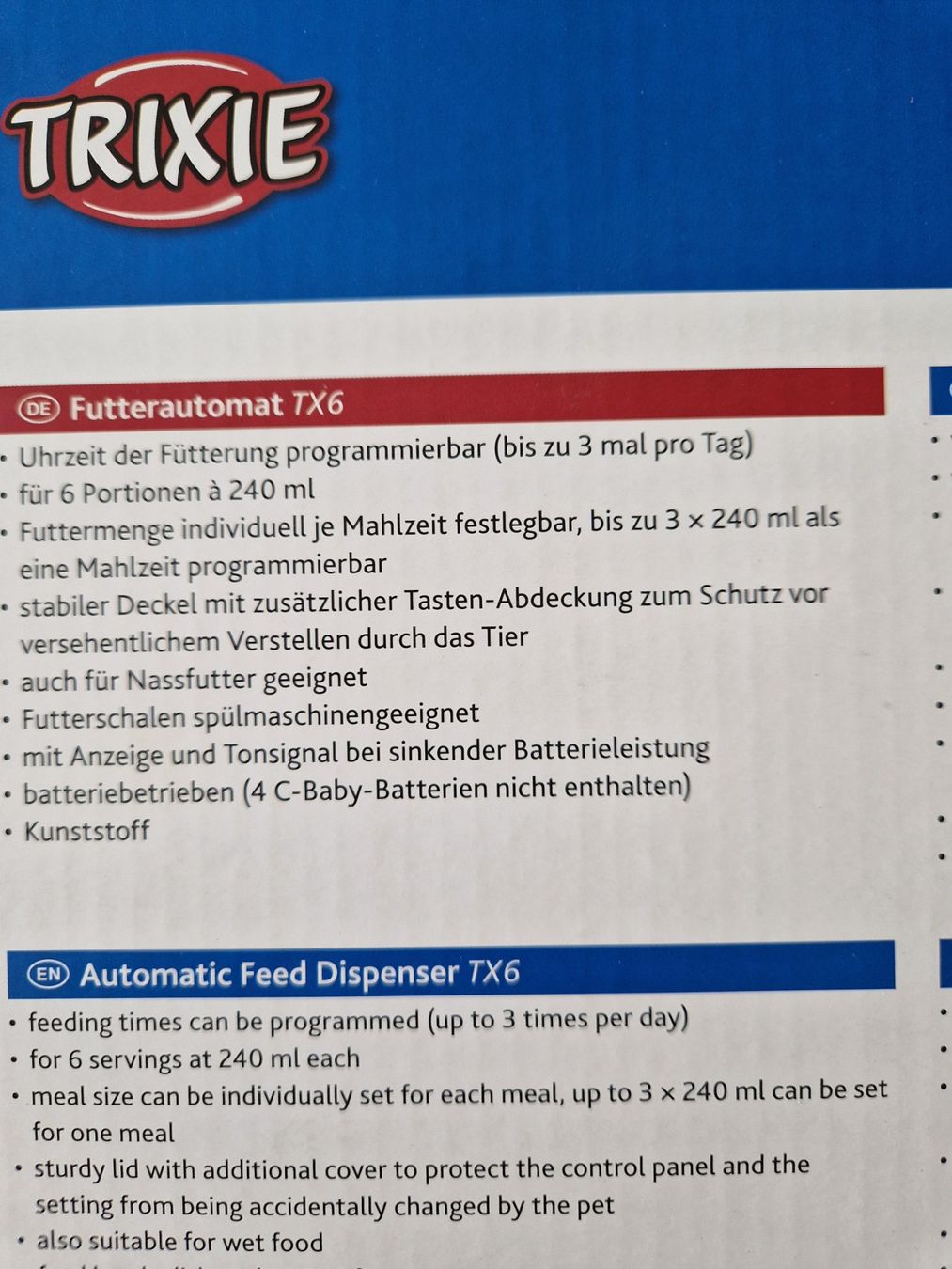 Mangimi: Futterautomat TRIXIE TX6 – Usato da Appenzell venduto da Munggeli8 3