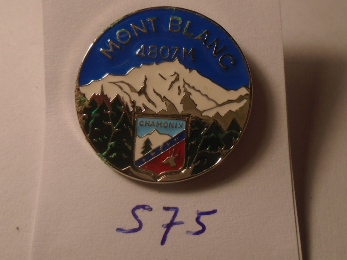 Placchette & Badge: 1Mont Blanc Chamonix Pin (S75) – Usato da Winterthur venduto da Beli2000