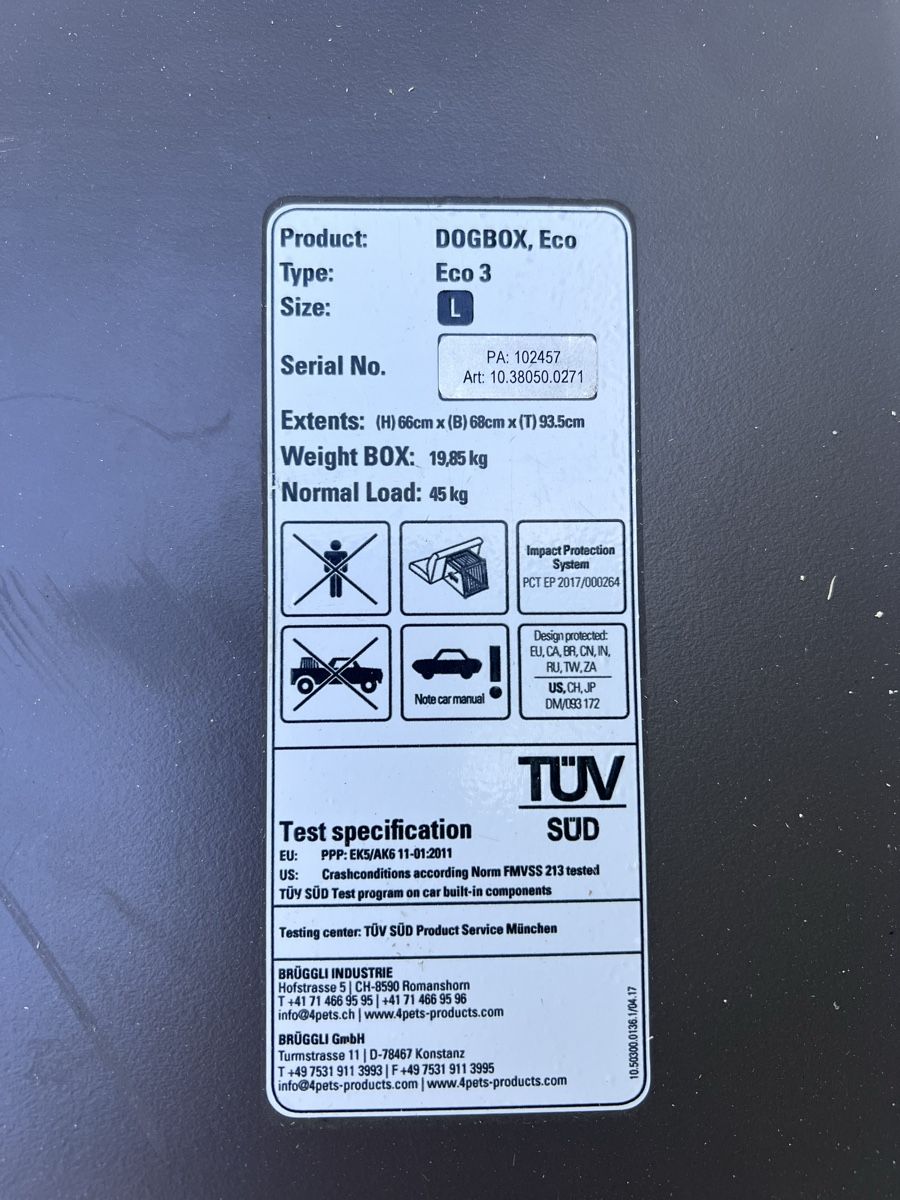 4pets Käfige, Transport & Sicherheit: 4pets Hundebox Eco L – Gebraucht aus Langnau am Albis von lop_q92b 2