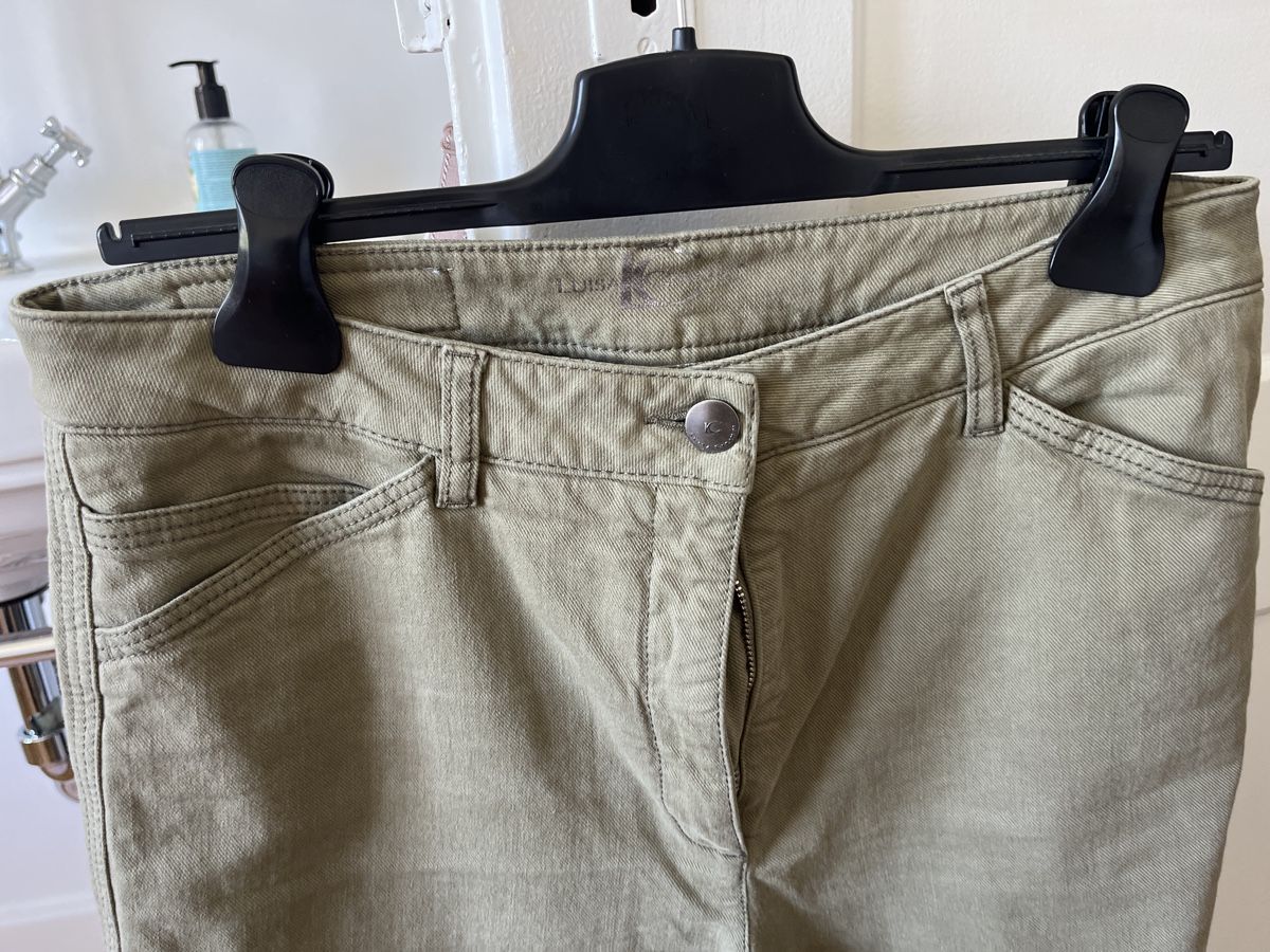Luisa Cerano Pantaloni: Luisa Cerano: Khaki Hose Grösse 38 – Nuovo (secondo la descrizione) da Bern venduto da Boston05 1