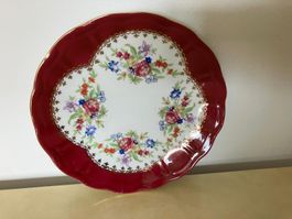 Piattino fiorato in ceramica polacca