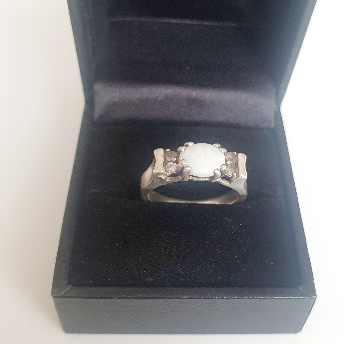 Anelli: Vintage-Opal-Ring silber Ring 925 Gr.17,3 mm – Usato da Kreuzlingen venduto da Wunderkiste123 3