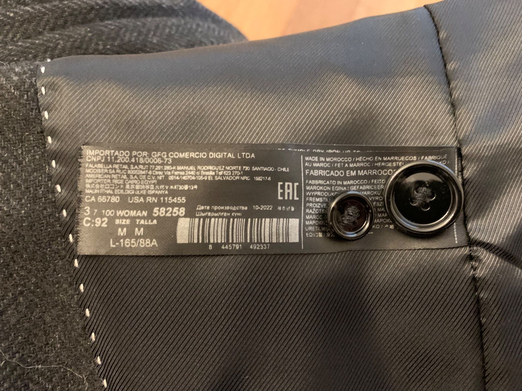 Mango Giacche: Blazer MANGO schwarz meliert / M – Usato da Bern venduto da Mawe0205 7