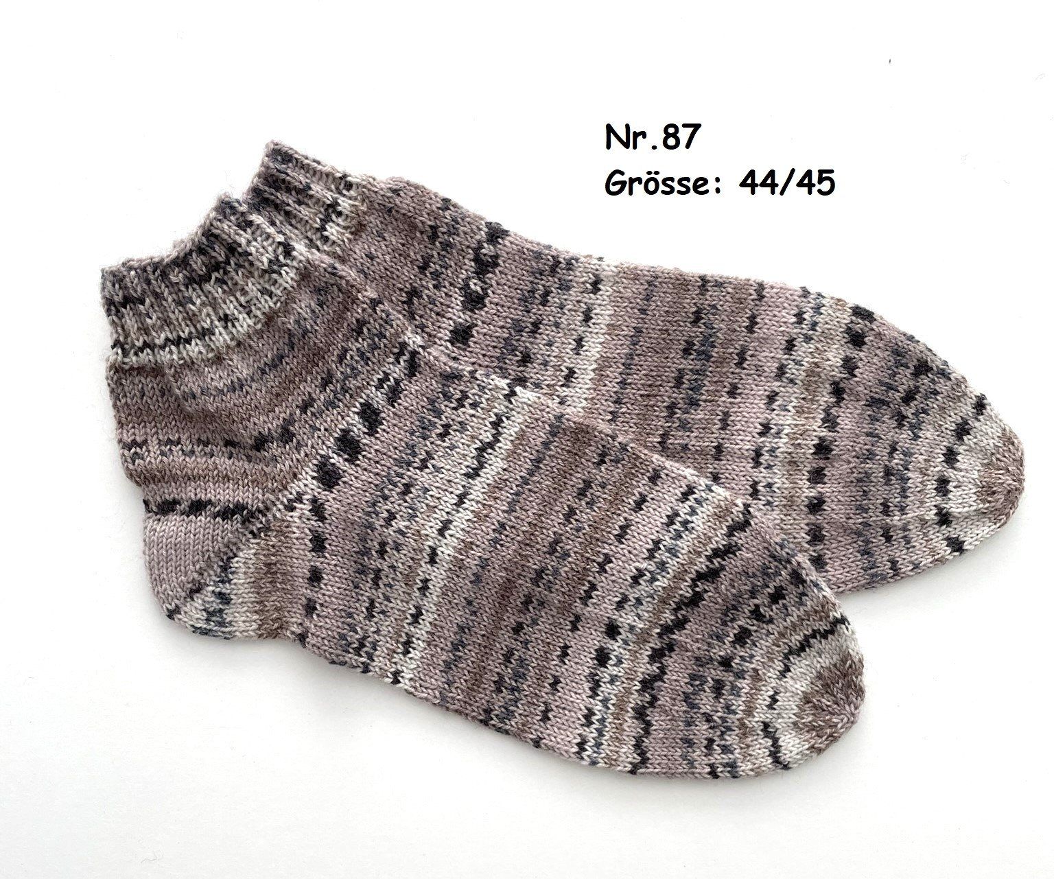 Calze: Sneaker - Socken handgestrickt  Gr.44/45  Nr.87 – Nuovo e nell'imballaggio originale da Täuffelen venduto da wollness