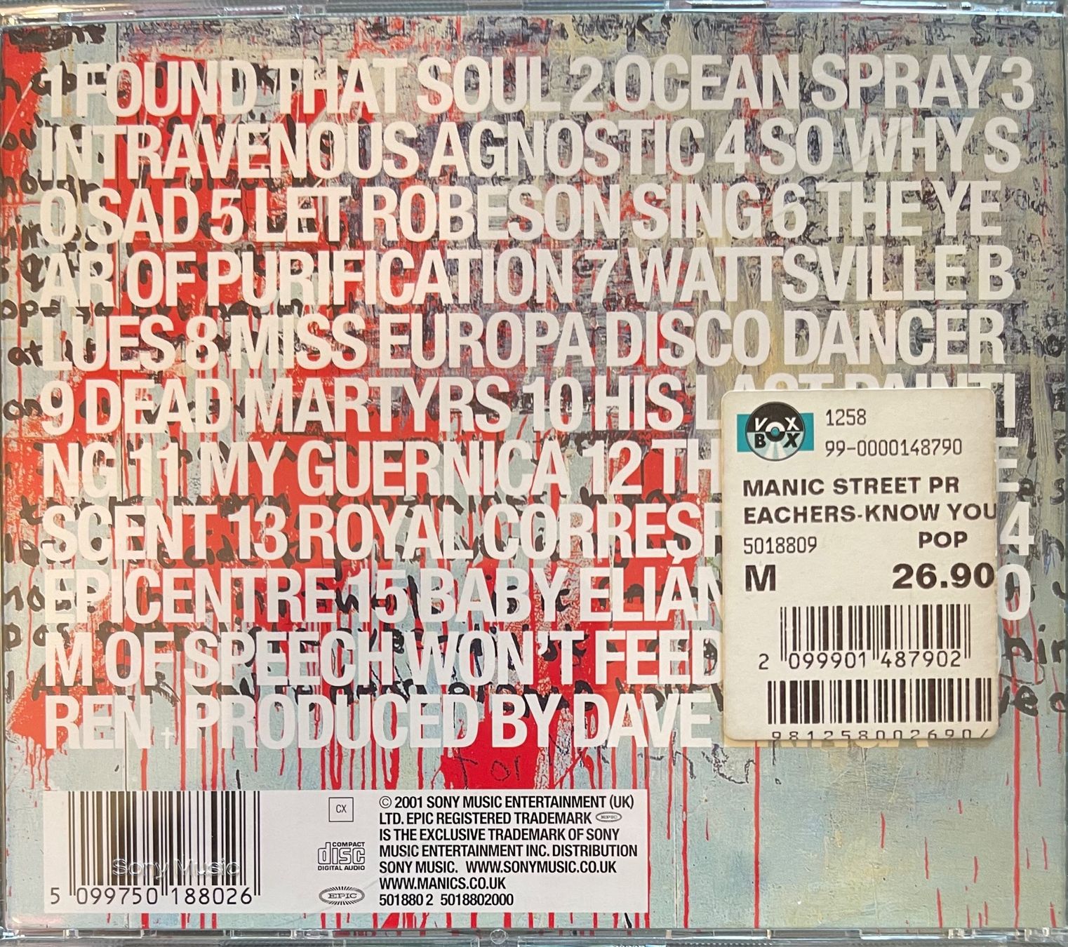 CD: Manic Street Preachers: Know Yourself (CD) – Usato da Wettswil venduto da osoma99 1