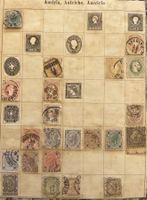 Sammlung mit uralten gest. Briefmarken Österreich (3 Bilder)