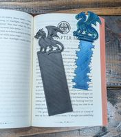 Dragon Bookmark on Books 3D Printed Fantasy Marker