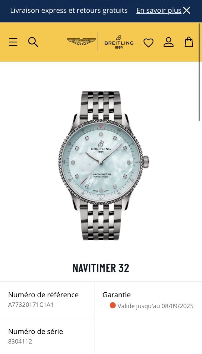 Breitling Orologi: Breitling Navitimer 32mm Stahl - Full Set 2023 + Quitting  – Usato da Wil SG venduto da rappwatches 6