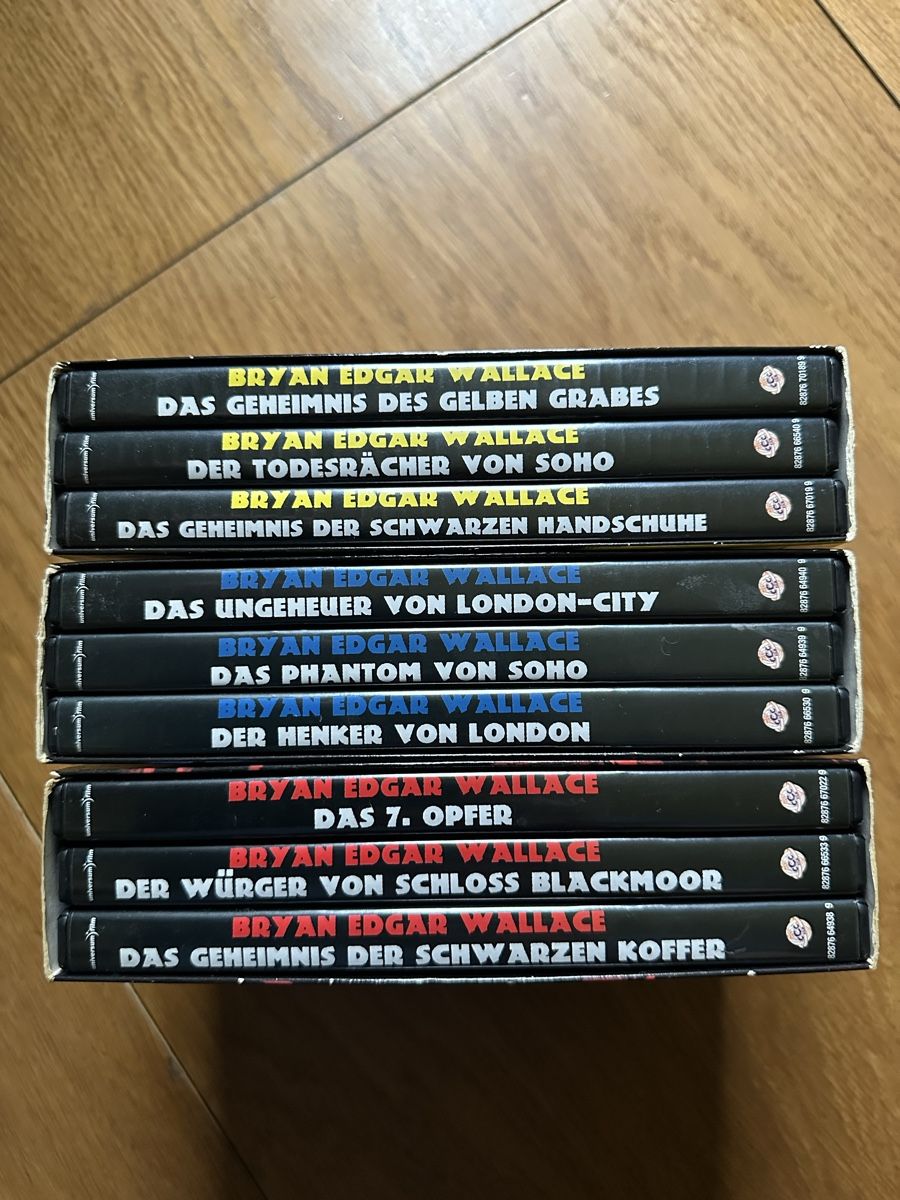 Tutti i DVDs: Bryan Edgar Wallace Collection 1-3 Komplett Boxen – Usato da Benken ZH venduto da Audi-erich 2