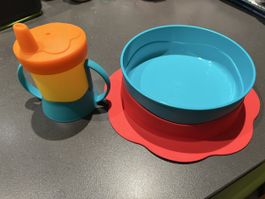 Baby/ Kinder Tupperware Set- Teller & Becher