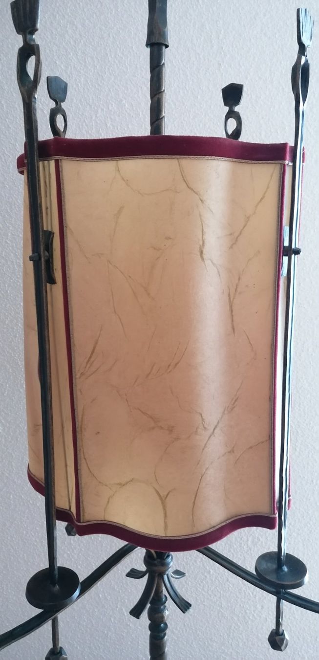 Lampes: Stehlampe schmiedeeisern, Vintage – D'occasion à Sulgen par bfederle 4
