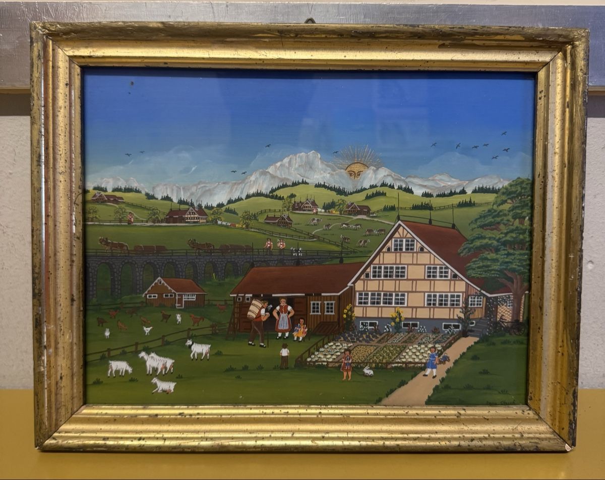 Dipinti: Appenzeller Bild original gemalte signiert Bild  – Usato da Schlieren venduto da Freundlich02