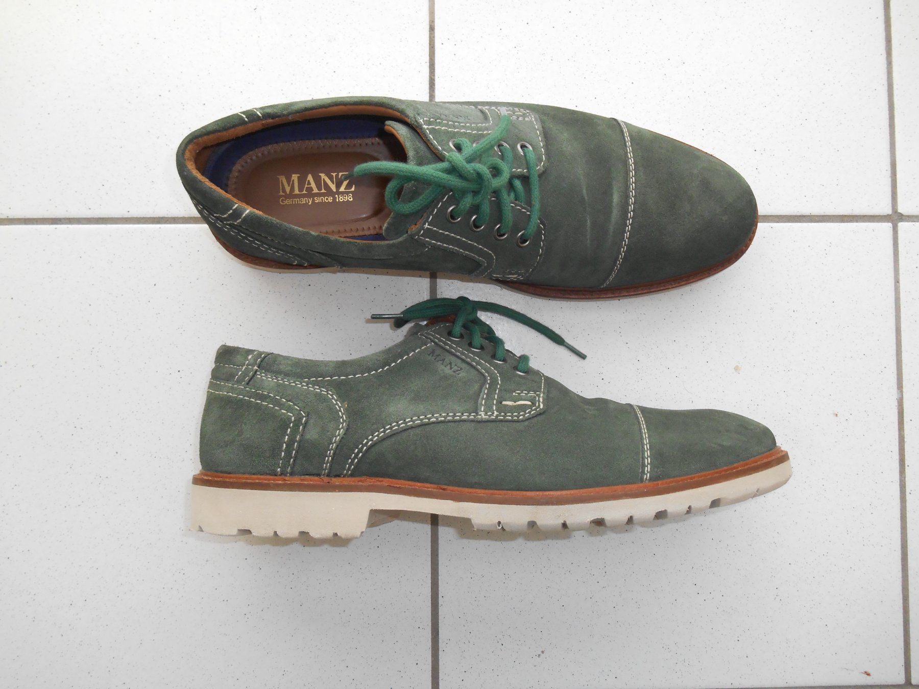 Scarpe da uomo: Manz Herren Schuh Grün Grösse 44 – Usato da Basel venduto da Birs868 4