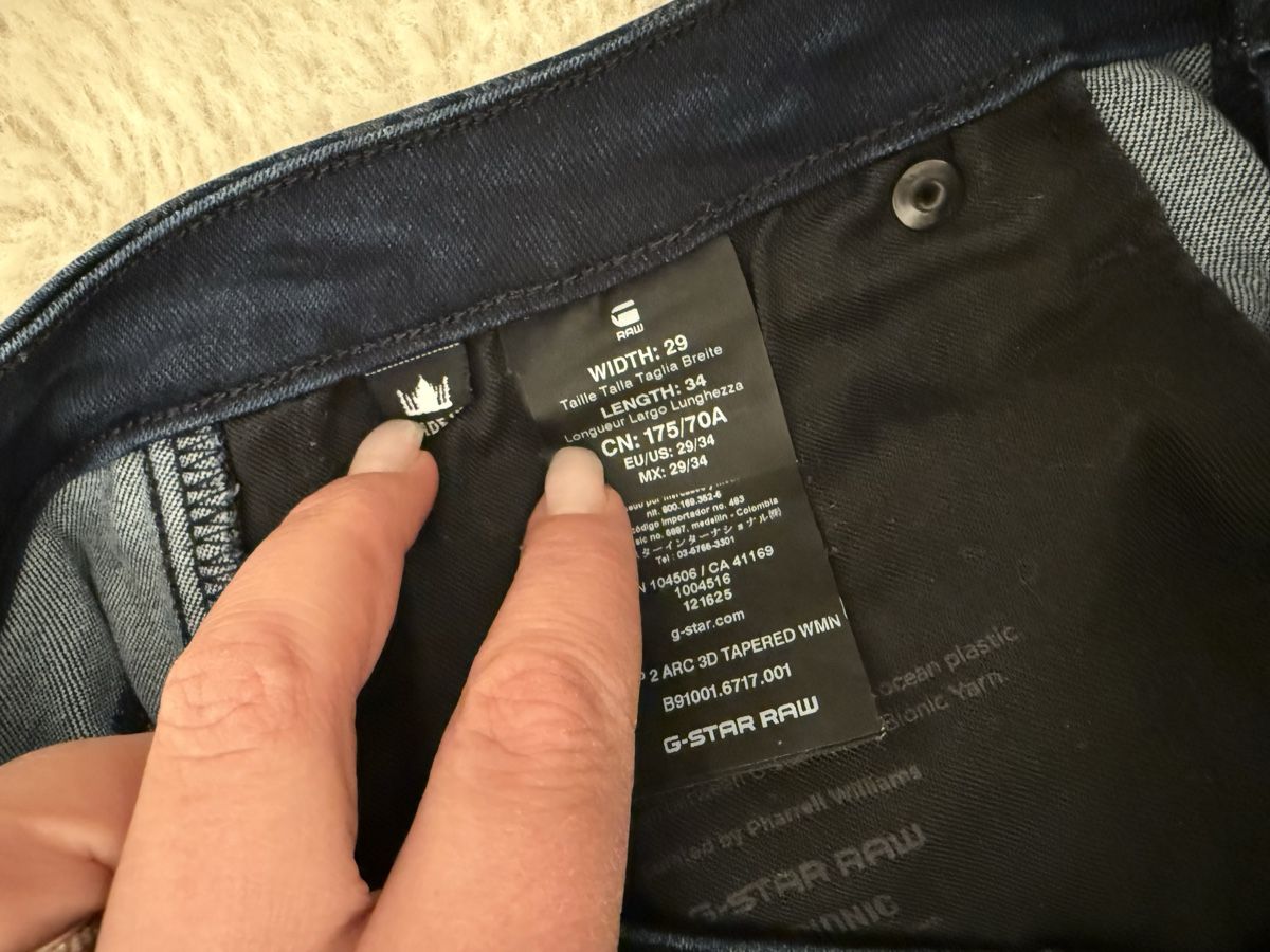 G-Star Jeans: G-Star Raw Jeans Gr. 29/34 mit Muster – Usato da Rubigen venduto da Elmacino 4