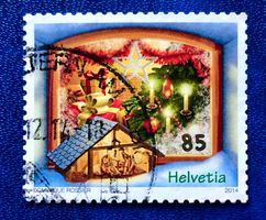 Nr.1526 Krippe Sondermarken Weihnachten GESTEMPELT 2014   