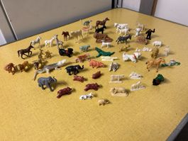 Vintage Mini-Tierfiguren Sammlung, ca. 50 Stueck!