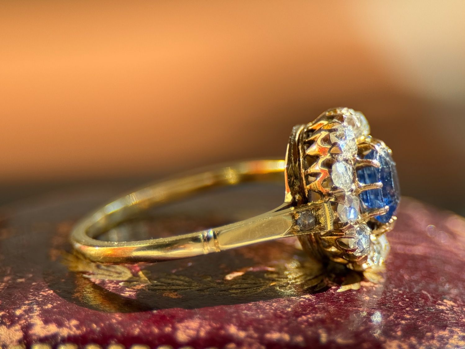 Ringe: Antik Saphir-Diamant-Ring , 14K Gold – Gebraucht aus Embrach von estzeh1 4
