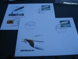 Zeppeli NT, 2004, FDC + Sonderbrief mit Vignette