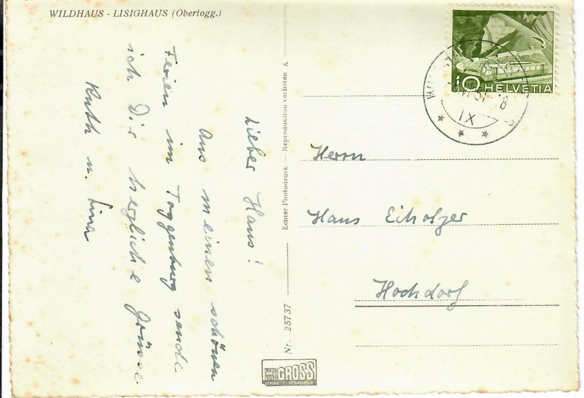 Cartes postales: Wildhaus – D'occasion à Hochdorf par Ziegel-16 1