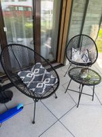 2er Set Lounge Sessel und Tischchen für Balkon ☀️