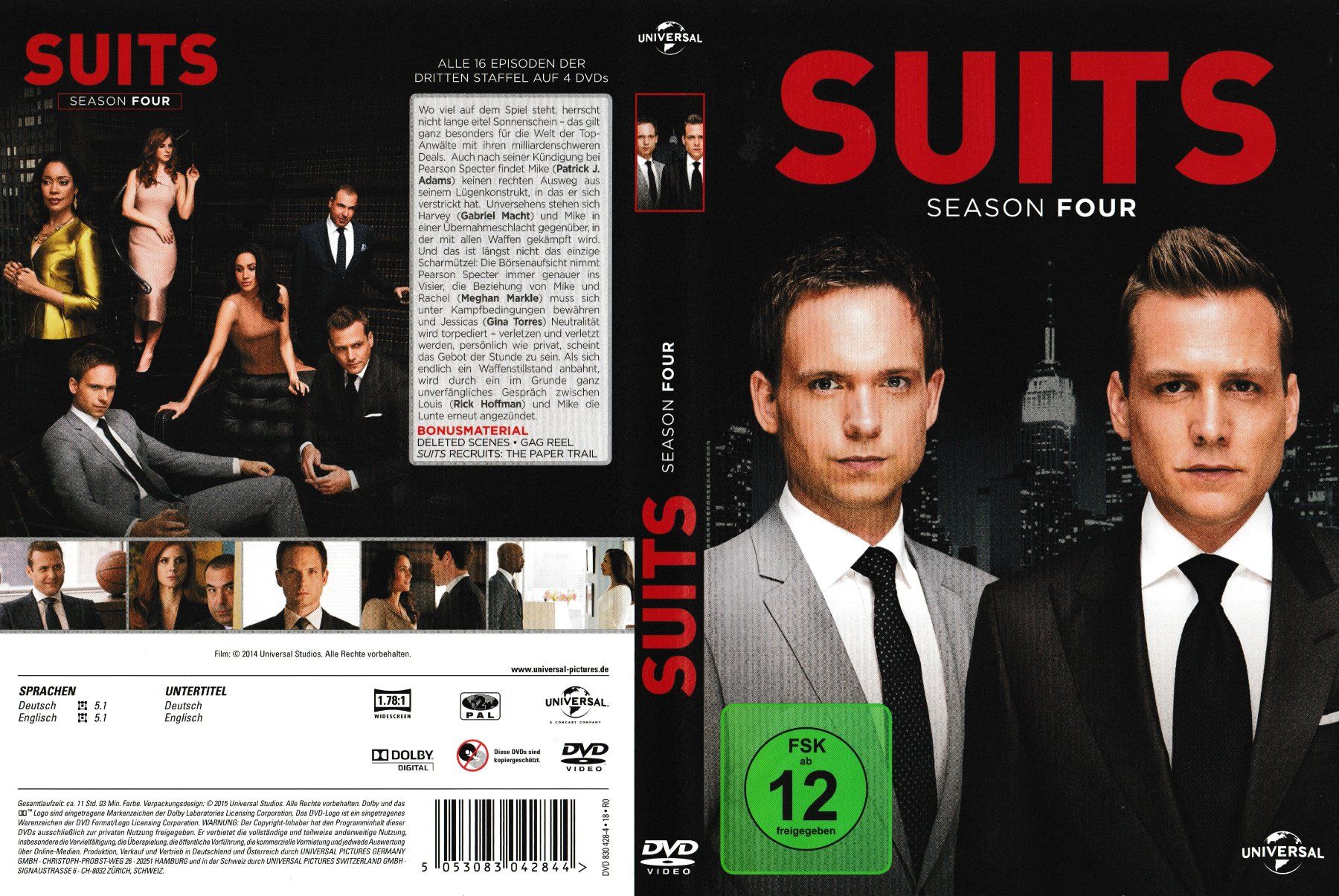 Tutti i DVDs: DVD - Suits - Staffel 4 – Usato da Langnau am Albis venduto da MediaRescuerKeLoX