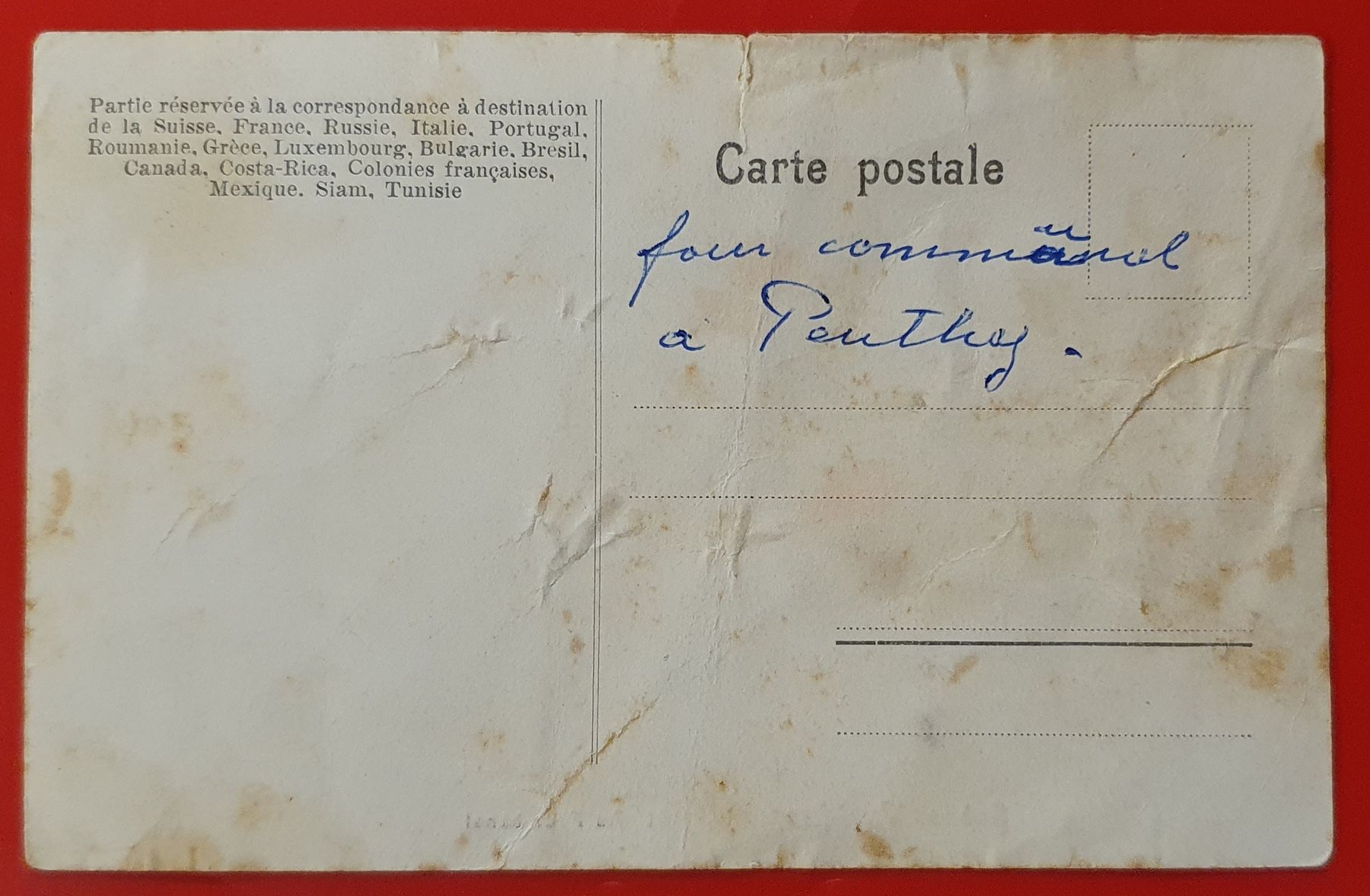 Cartoline postali: Penthaz - Dorfbackofen – Usato da Kreuzlingen venduto da Rschweiz1 1