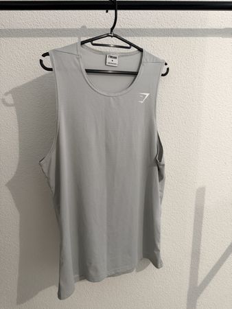 Gymshark Tank Top Light Grey Size M 
