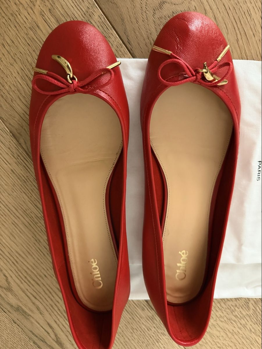 Chloé Damenschuhe: Chloé Red Ballerina Gr 39 – Gebraucht aus Zürich von Swiss_Bea 1