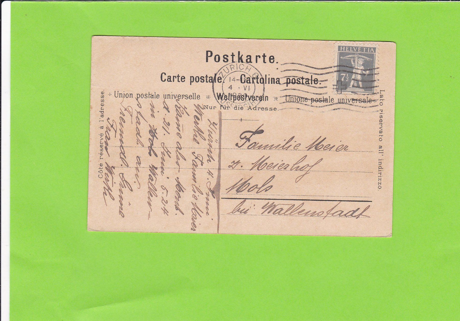 Cartoline postali: Zürich, Bahnhofbrücke – Usato da St. Peterzell venduto da neckertal 1