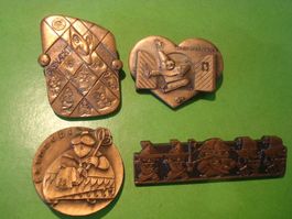 Plaketten Kupfer 1960-1961-1962-1963