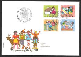 FDC Pro Juventute Serie 1984 ET 26.11.1984 schön illustriert