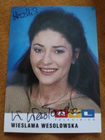 Wiesława Wesołowska - handsignierte Autogrammkarte