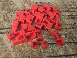 lego 6231 lot de 50 pièces Red Panel 1 x 1 x 1 Corner