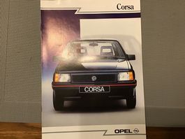 Opel Corsa Verkaufsprospekt 8 Seiten Januar 1988