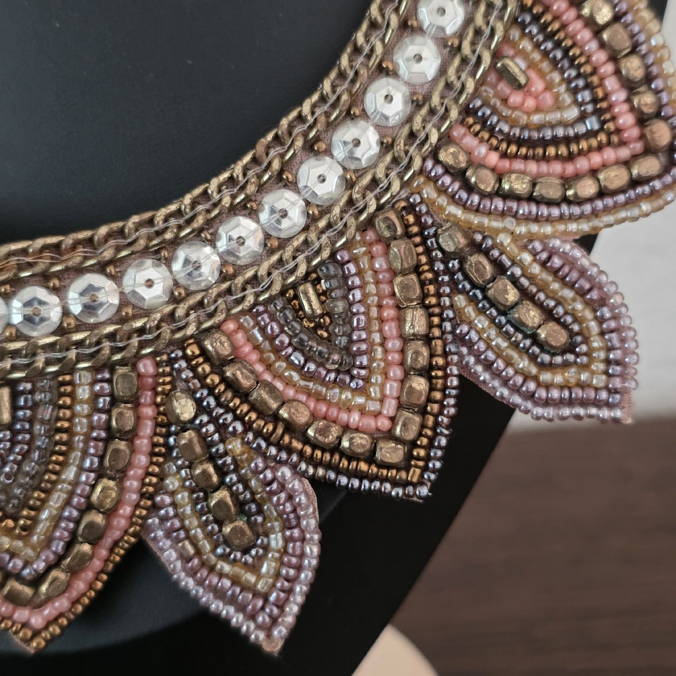 Catenine: Collier mit Perlen und Steinen, Ethno-Stil – Usato da Rheinsulz venduto da Gilea 2