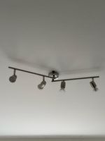 Deckenstrahler 4-flammig Metall Silber.