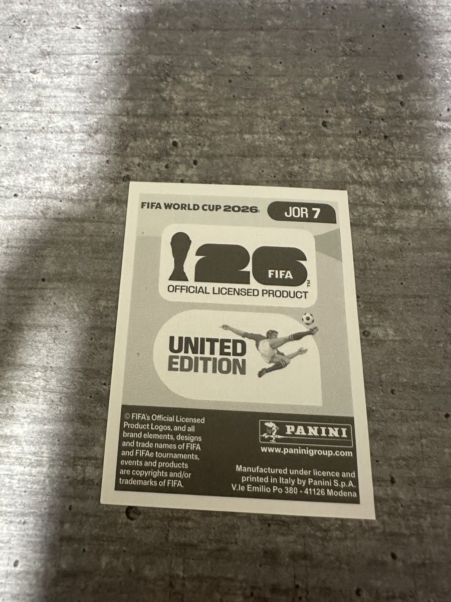 Panini Carte collezionabili: JOR 7 , FIFA WORLD CUP 2026 PANINI  – Nuovo (secondo la descrizione) da Frauenfeld venduto da 1PegPeg1 1