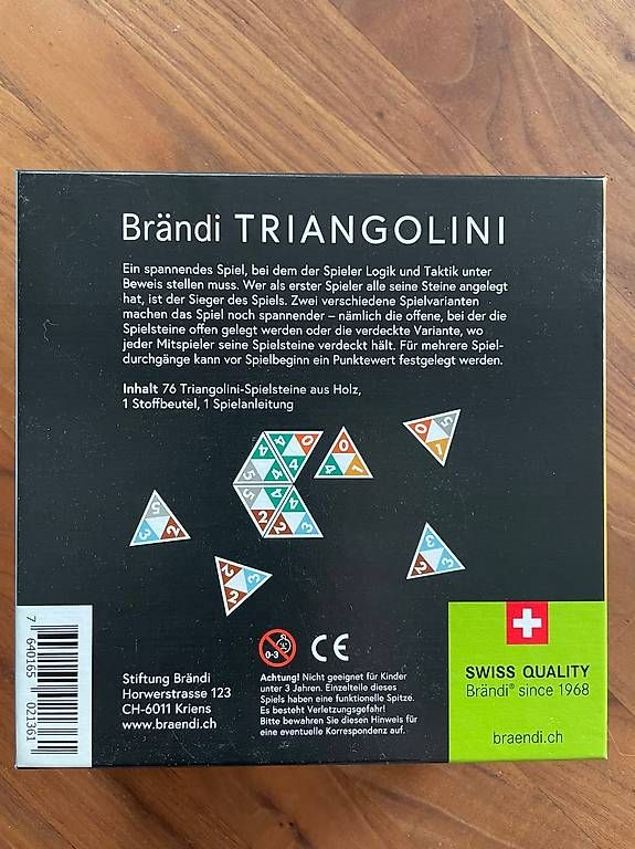 Brändi Giochi: Brändi Triangolini Neuwertig – Usato da Zwillikon venduto da petra29 2