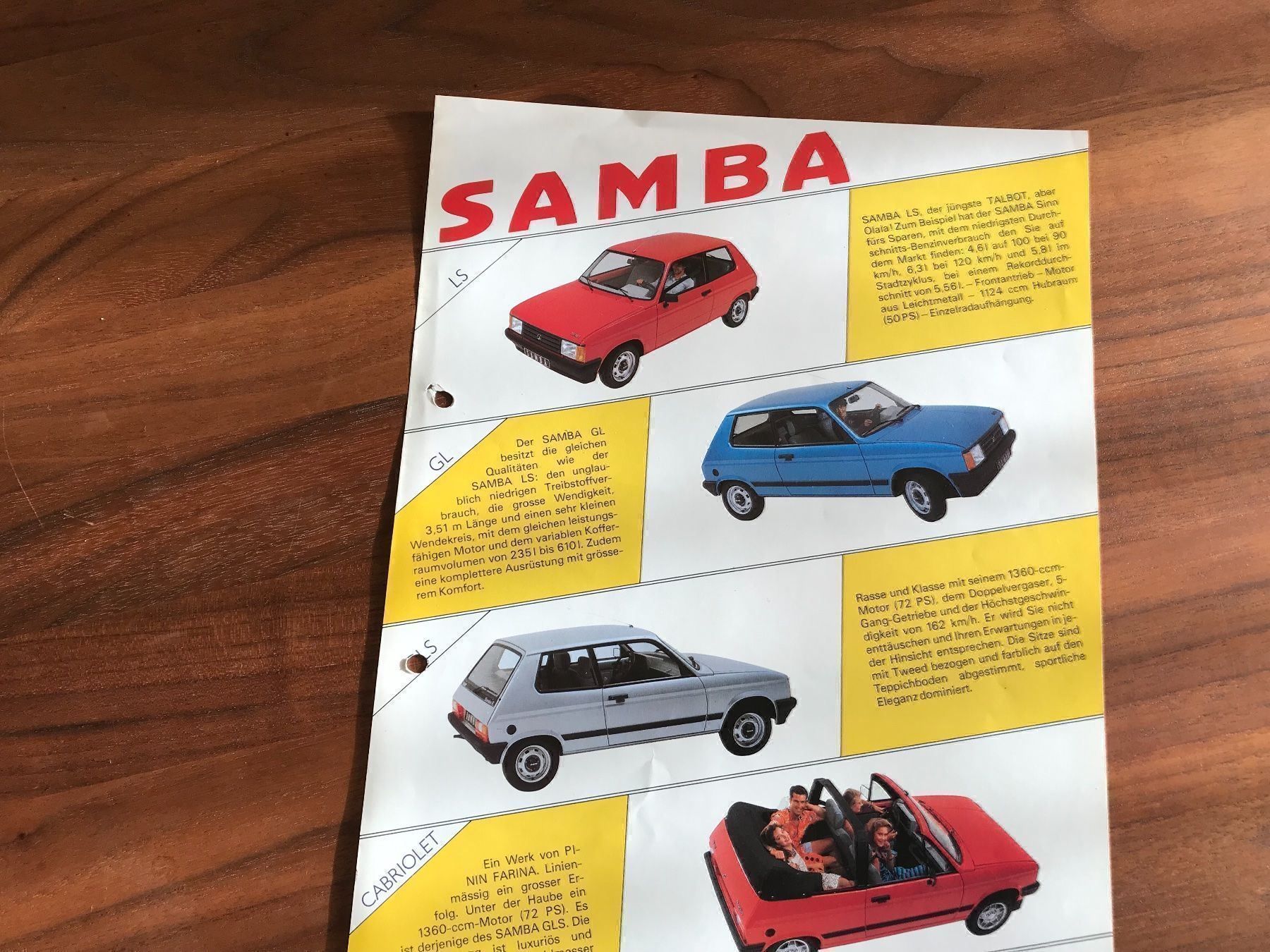 Talbot Documenti: Talbot Prospekt – Usato da Balterswil venduto da Jeko1967 1
