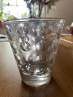 5 Trinkgläser mit Noppen Muster transparent guter Zustand