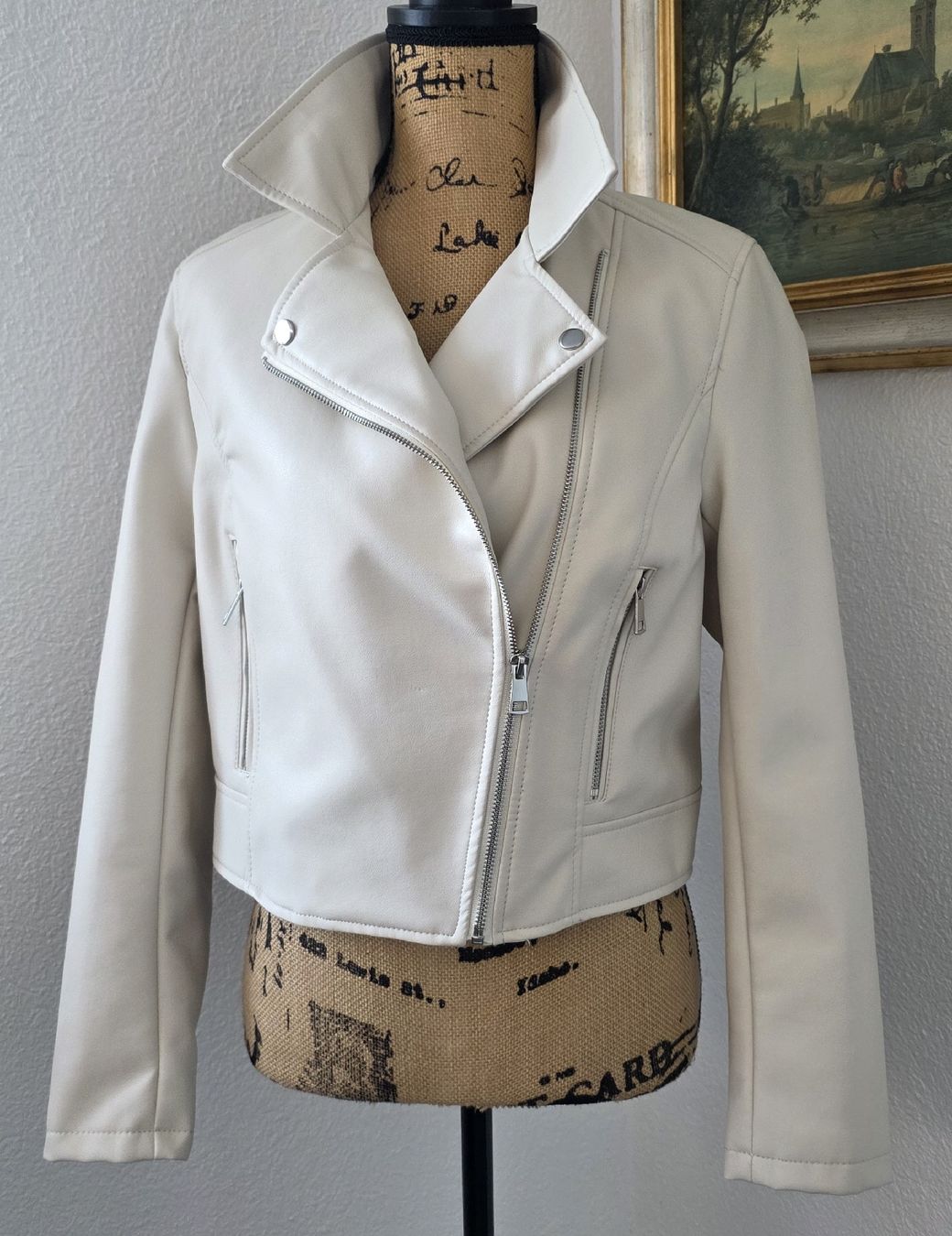 Giacche: Kunstlederjacke, Gr. M ,Neu – Nuovo (secondo la descrizione) da Rheinsulz venduto da Gilea 1