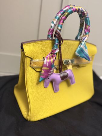 Ledertasche gelb NEU