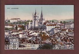 LAUSANNE - Vue partielle et Cathédrale - 1913